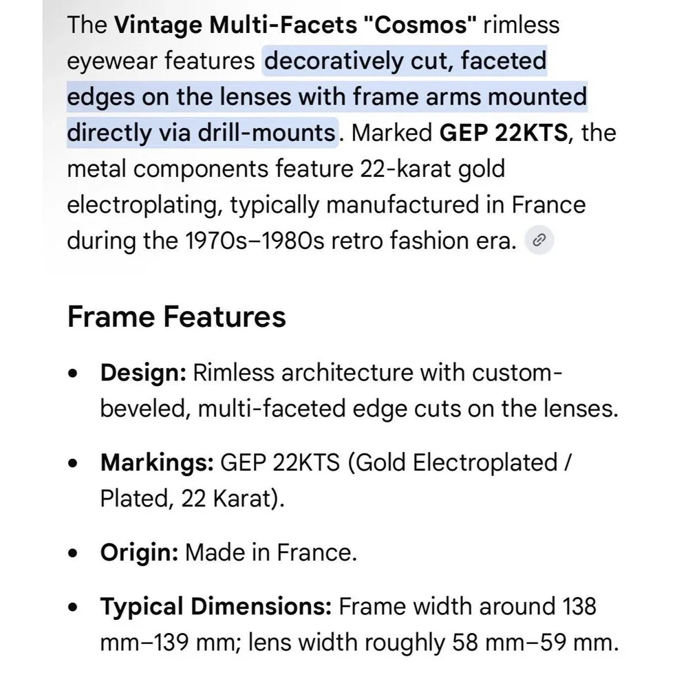 Multi-Facets vintage eye